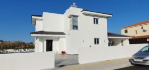 Completed steel frame house Cyprus