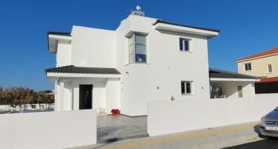 Completed steel frame house Cyprus