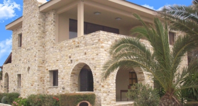 Completed steel frame house Cyprus