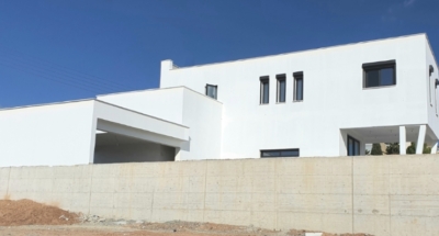 Completed steel frame house Cyprus