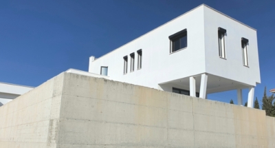 Completed steel frame house Cyprus