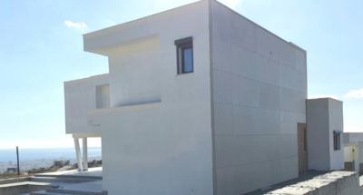 Completed steel frame house Cyprus