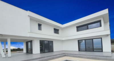 Completed steel frame house Cyprus