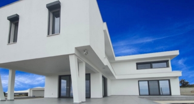 Completed steel frame house Cyprus