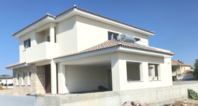 Completed steel frame house Cyprus