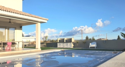 Completed steel frame house Cyprus