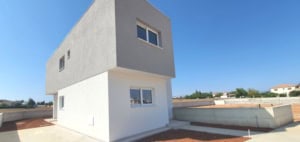 Completed steel frame house Cyprus