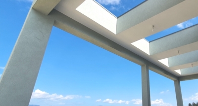 Completed steel frame house Cyprus