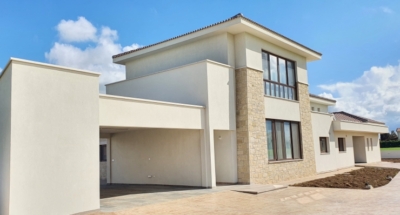 Completed steel frame house Cyprus