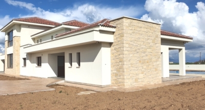 Completed steel frame house Cyprus
