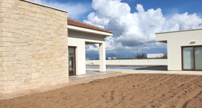 Completed steel frame house Cyprus