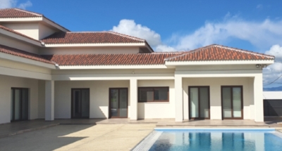 Completed steel frame house Cyprus