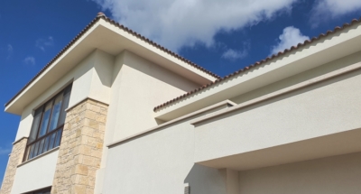 Completed steel frame house Cyprus