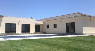 Completed steel frame house Cyprus