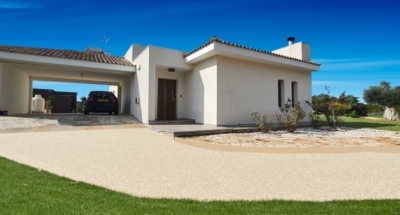 Completed steel frame house Cyprus
