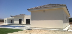 Completed steel frame house Cyprus