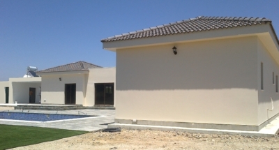 Completed steel frame house Cyprus