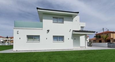 Completed steel frame house Cyprus