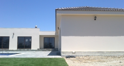 Completed steel frame house Cyprus