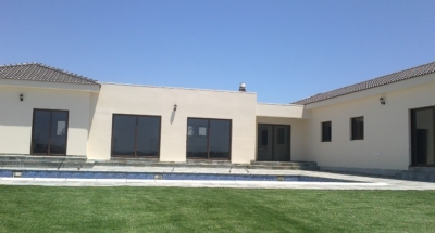 Completed steel frame house Cyprus