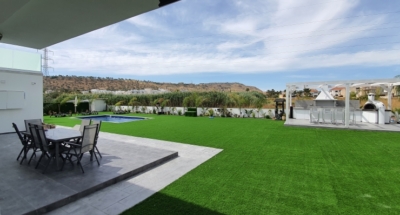 Completed steel frame house Cyprus
