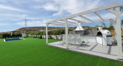 Completed steel frame house Cyprus